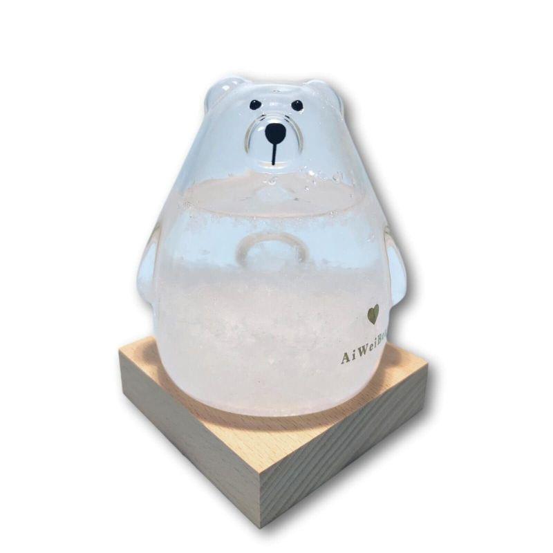 fullion ストームグラス Bare Storm Glass ウッドベース付属 くま 熊 ベア 2023080111585400380