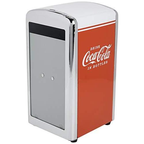TableCraft Coca-Cola CC342 Drink Coca-Cola Napkin Dispenser by Tablecraft ポータブル冷蔵庫