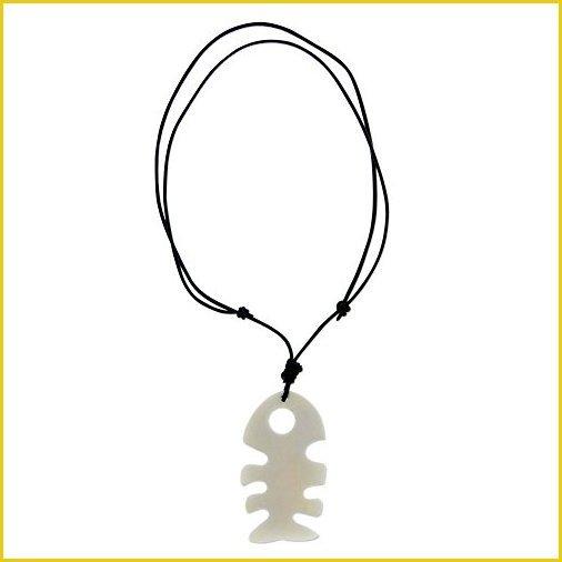 安い直営店 Novica Leather Bone メンズ ペンダント ネックレス Fish Tale ベストセラー商品 Txfrontgate Com