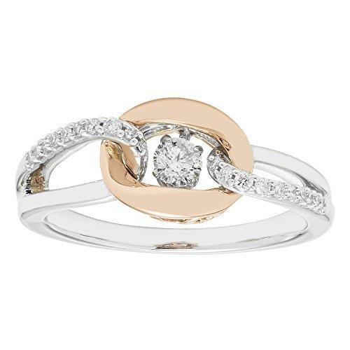激安正規 ホワイト ローズゴールド Motion In Brilliance 主に海外輸入品を取り扱っています 誠心誠意対応します ダンシングダイヤモンド Cttw I 25 インターロックリング レディースアクセサリー Affaires Sociales Gouv Cg