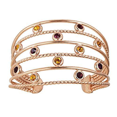 オープニング 大放出セール Cuffバングル Polished スターリングシルバーローズシトリン アメジストwide Decadence 日本では入手困難な輸入品をお値打ち価格でご提供 レディースアクセサリー