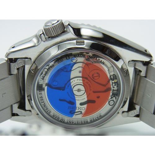 SEIKO 5 腕時計 自動巻き 裏スケ ペプシ 海外版 ステンレス 稼働 Seiko 5 Sports キズ無し美品セイコー5スポーツ自動巻きペプシコラボ