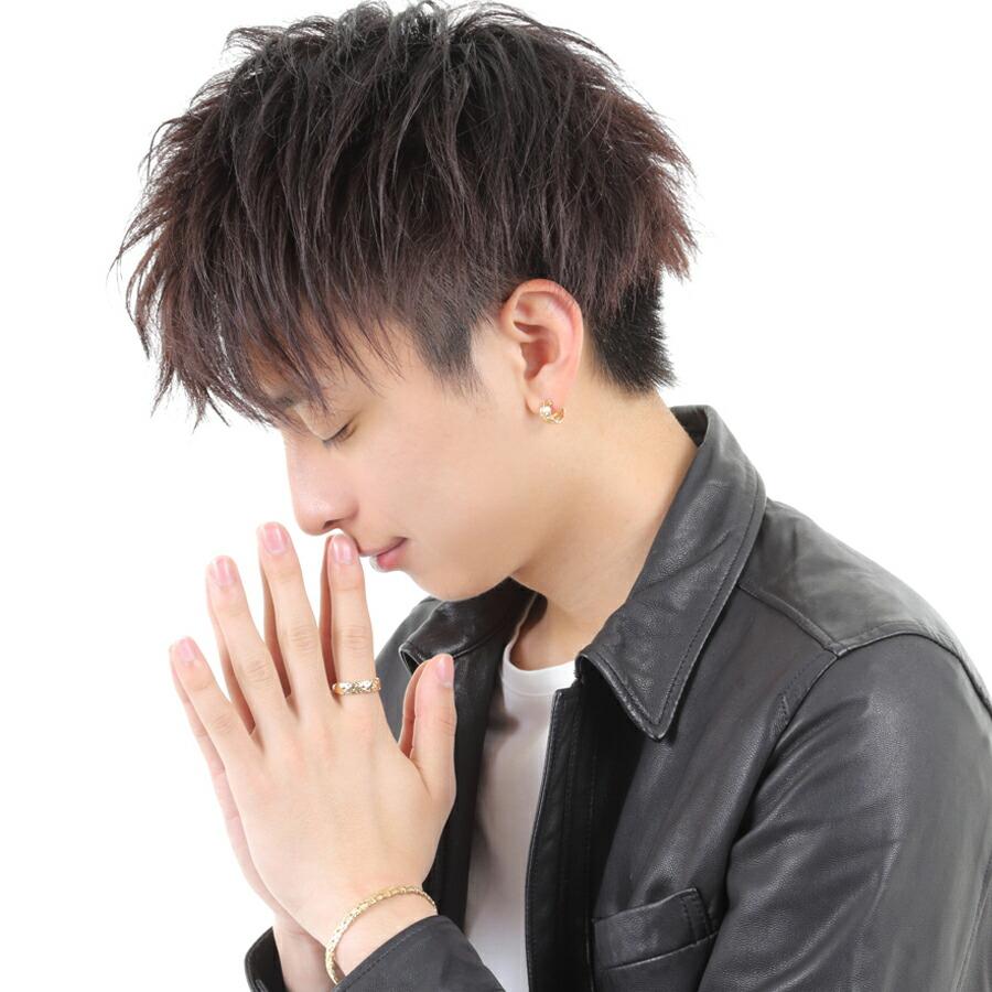 【ファッション誌掲載】VJ【ブイジェイ】 K18 イエローゴールド メンズ ビザンチン リング[指輪 18k 18金 フィリグリー ネイティブ YG チェーン ピンキー ]の画像