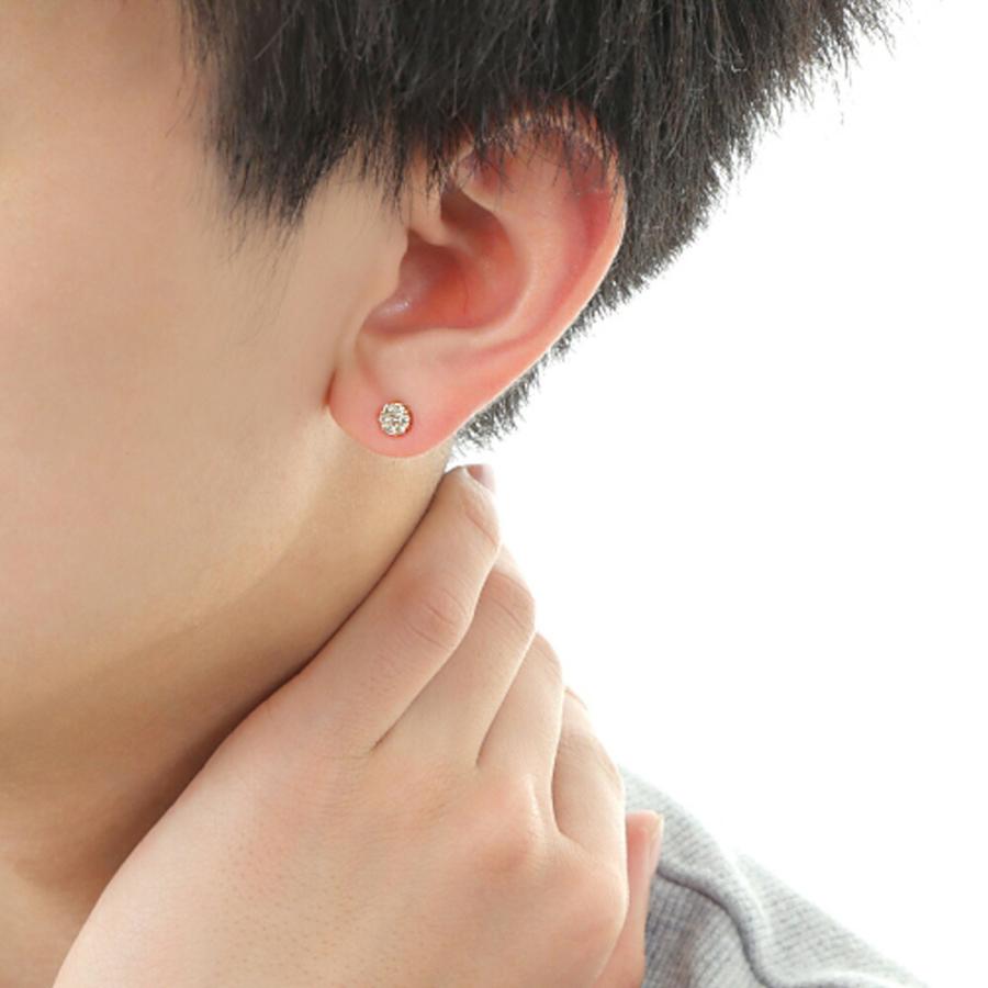 k18イエローゴルドダイヤモンドピアス(0.15/0.15ct) キャッチなし 18金 レディース ピアス 18Kイエローゴールド ダイヤモンド0.15