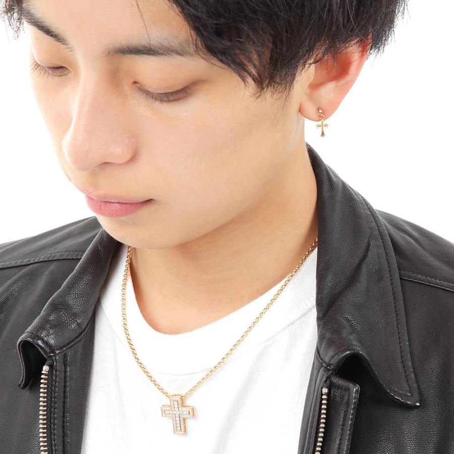 VJ【ブイジェイ】 18金 メンズ ピアス K18 イエローゴールド