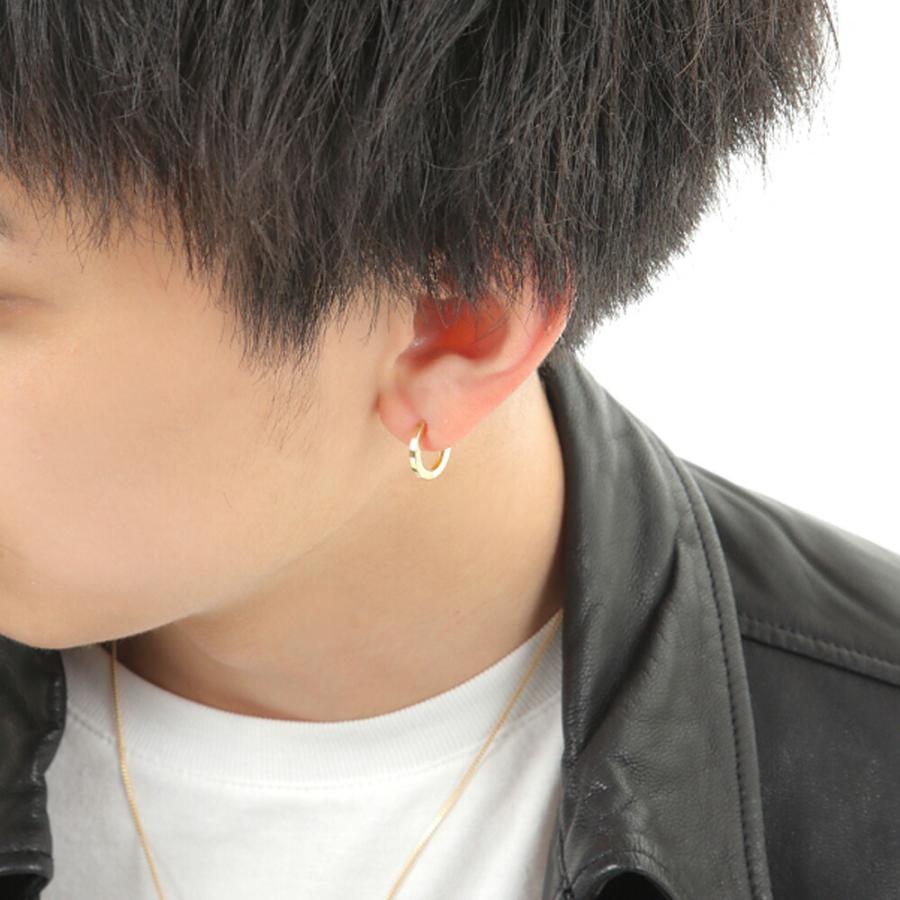 18金 メンズ ピアス K18 イエローゴールド ハイポリッシュ 18金 メンズ ピアス K18 イエローゴールド ハイポリッシュ