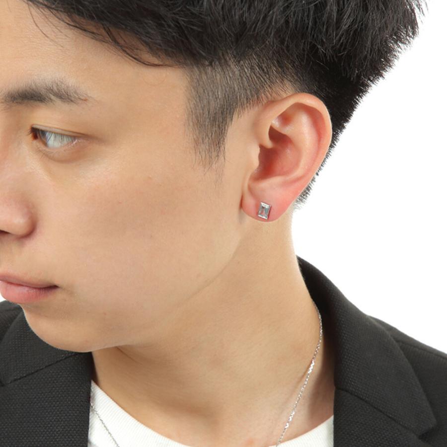 18金 メンズ ピアス K18 ホワイトゴールド D.R デイドリーム ホワイト