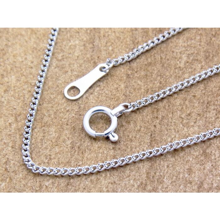 18kホワイトゴールド スキニー　ライトキヘイチェーン 1.2mm幅 40cm(アジャスター管で37cm使用可）　18金　ネックレス　喜平