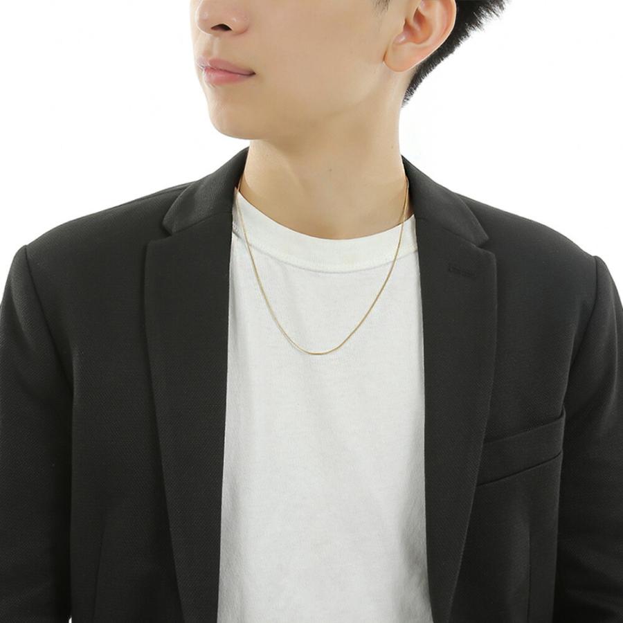 18金 メンズ ネックレス K18 イエローゴールド レディース スキニー ライト キヘイチェーン 1.2mm幅 50cm [k18 18k 喜平 きへい 男女兼用 ユニセックス]の画像