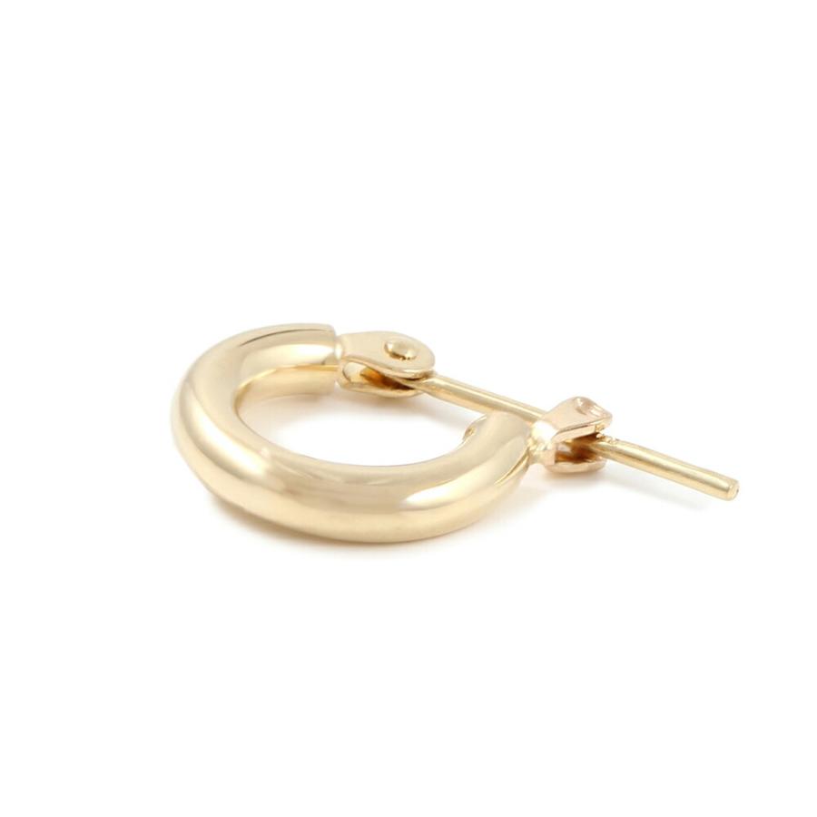 18金 メンズ ピアス K18 イエローゴールド レディース フープ