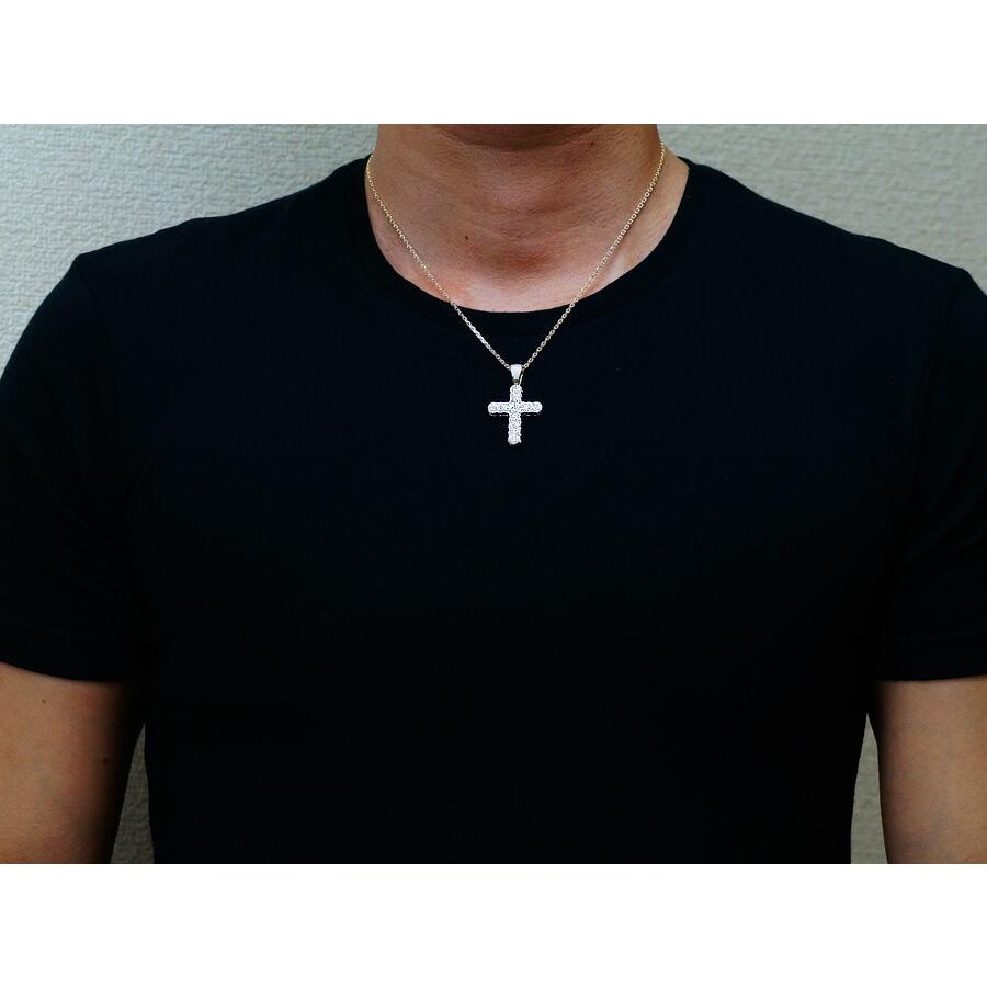 Joe Rodeo【ジョーロデオ】 メンズ　14K イエローゴールド ダイヤモンド　0.70ct  クロス ペンダント【14金 ネックレス　K14 ネックレス　デザイナー　】の画像
