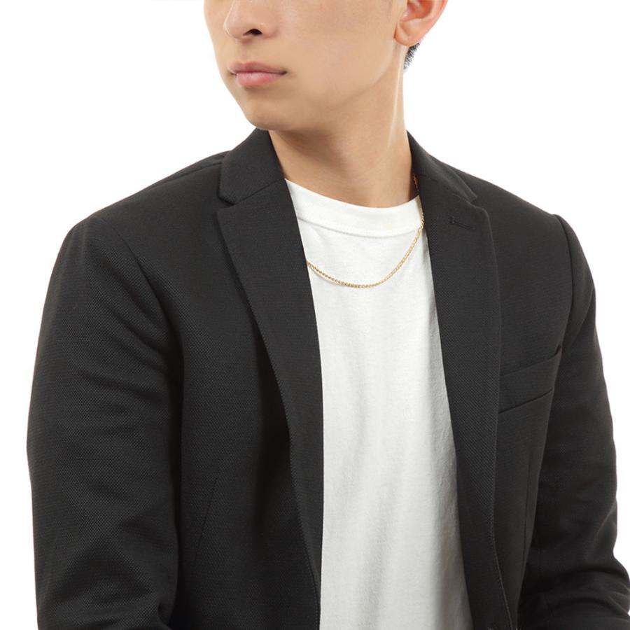 【プレミアムモデル】 18金 メンズ ネックレス K18 レディース イエローゴールド プレミアム パイプ ロープチェーン 2mm幅 50cm [k18 18k スクリュー ]の画像