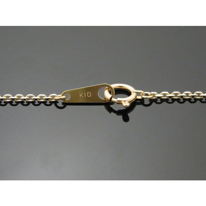 K10 イエローゴールド メンズ カット シャイニング アズキ チェーン