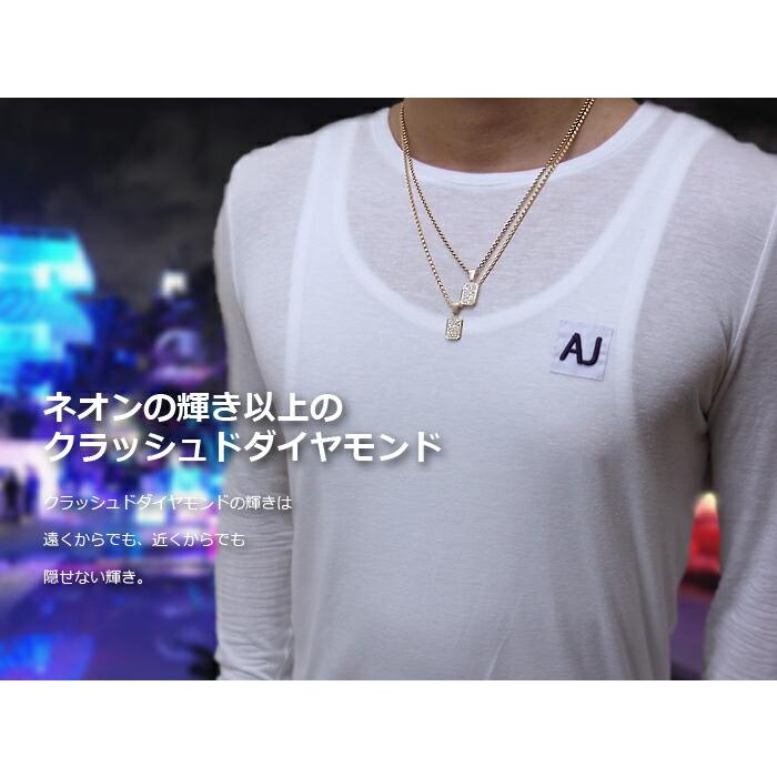 14Kホワイトゴールド JWBR ダイヤモンド ペンダント ネックレス ファッション誌に掲載】 VJ【ブイジェイ】 18金 メンズ