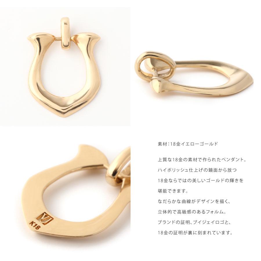 VJ【ブイジェイ】 18金 メンズ ネックレス K18 イエローゴールド ハイポリッシュ ホースシュー ペンダント キヘイチェーン セット[18k 馬蹄 ]_5