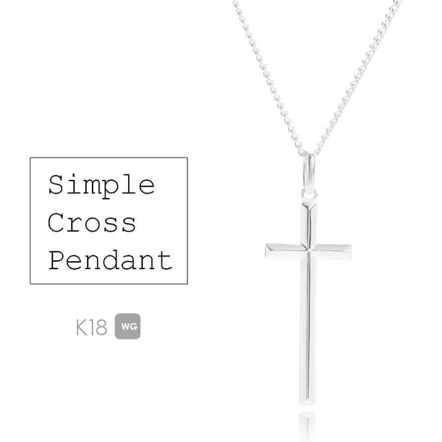 VJ【ブイジェイ】 18金 メンズ ネックレス K18 ホワイトゴールド A.R