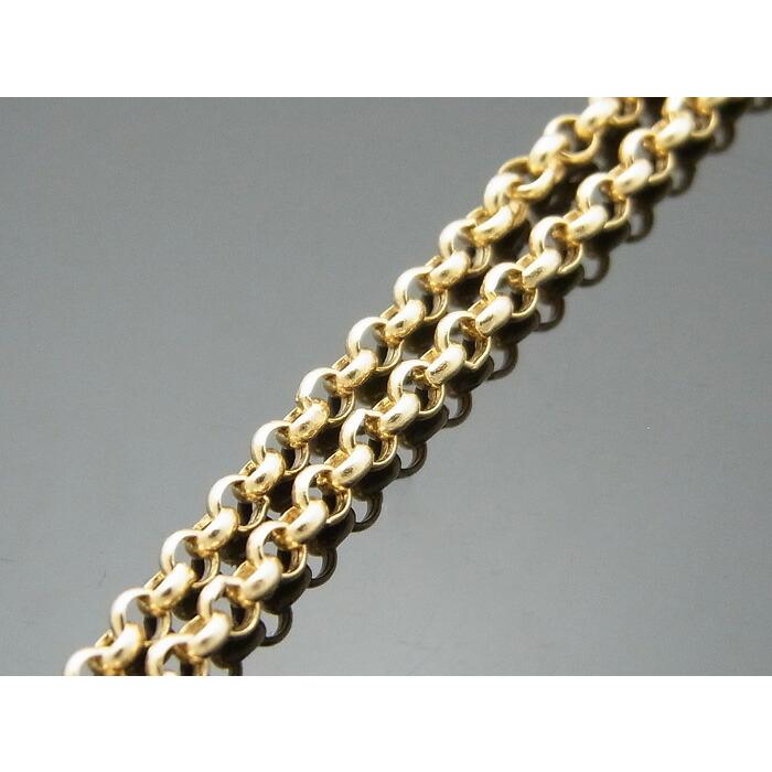 18金 メンズ ネックレス K18 イエローゴールド 2mm ロイヤル ロール 