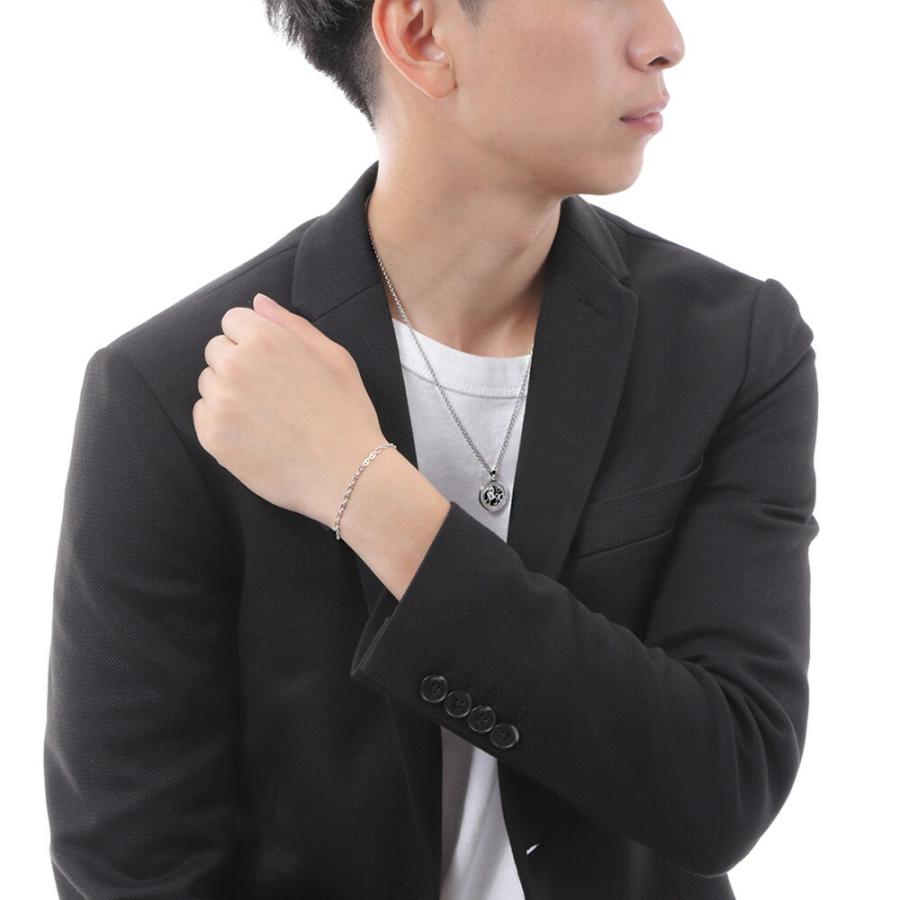 K18 ホワイトゴールド メンズ マリーナ リンク ブレスレット[18