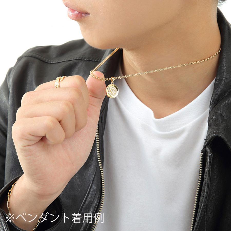 【ファッション誌に掲載】 18金 メンズ ネックレス K18 イエローゴールド ロイヤル ロールチェーン 2mm 幅 45cm AJで42cm[ ハーフランド 18k ロロ フレア]の画像
