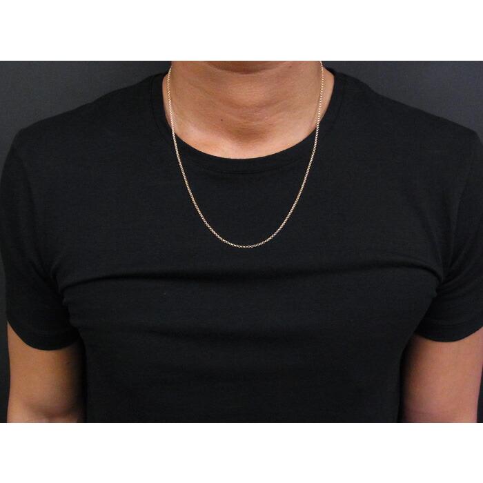 【55cm】18金【刻印入・本物】K18ロールチェーンネックレス 幅2.0mm 55cm】18金【刻印入・本物】K18ロールチェーンネックレス 幅2.0mm