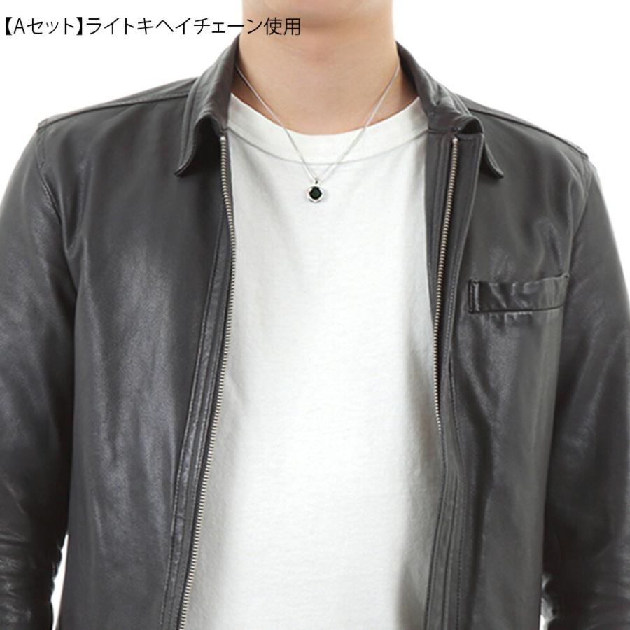 【ファッション誌に掲載】 VJ【ブイジェイ】 18金 メンズ ネックレス K18 ホワイトゴールド オニキス フロート ブラック コイン ペンダント※ペンダントのみの画像