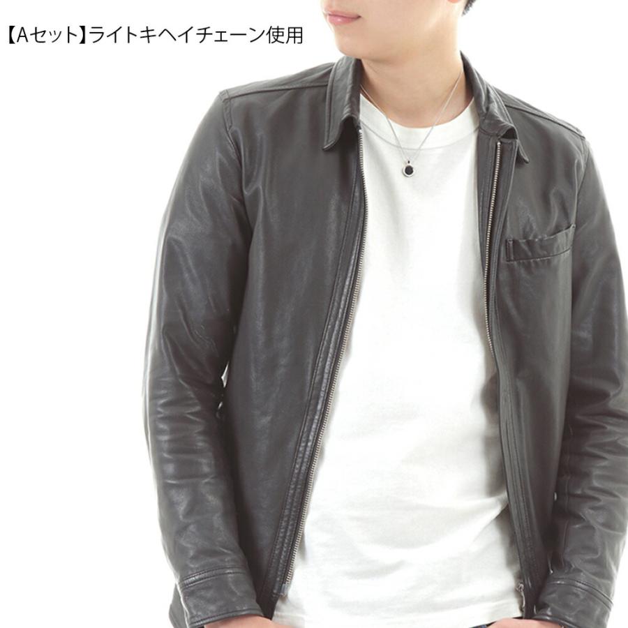 【ファッション誌に掲載】 VJ【ブイジェイ】 18金 メンズ ネックレス K18 ホワイトゴールド オニキス フロート ブラック コイン ペンダント※ペンダントのみの画像