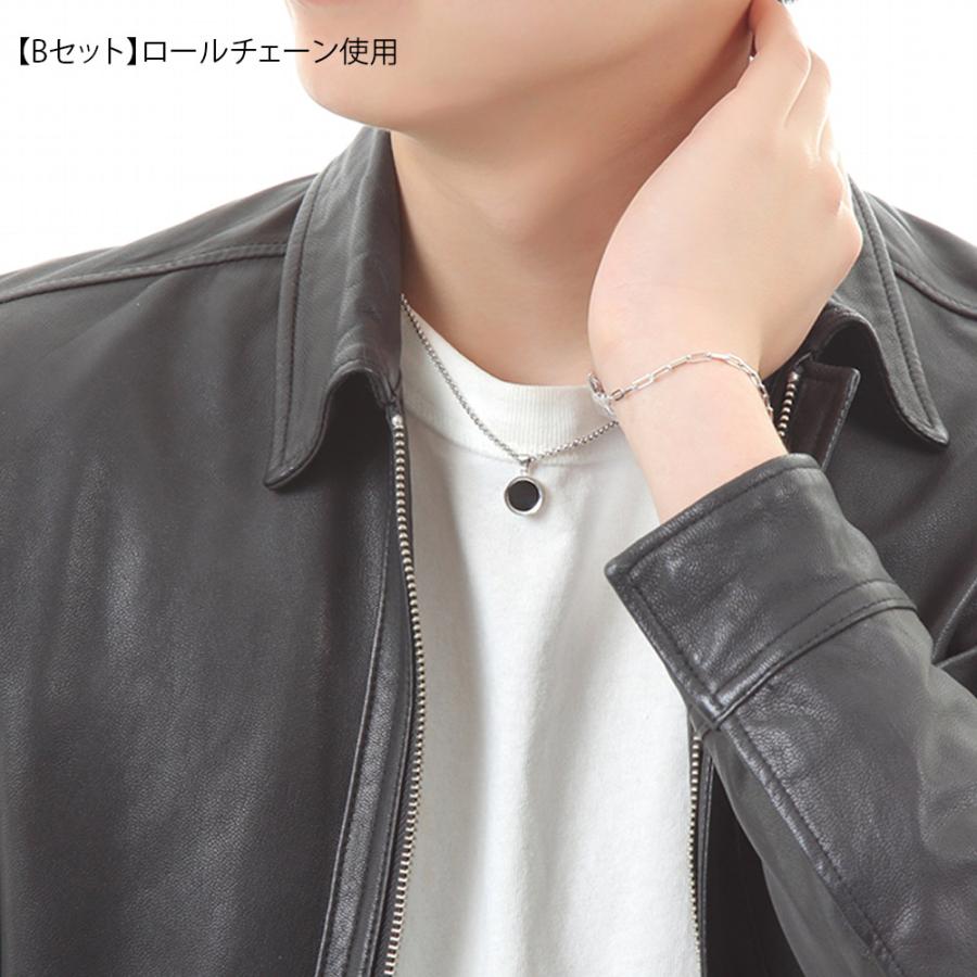 【ファッション誌に掲載】 VJ【ブイジェイ】 18金 メンズ ネックレス K18 ホワイトゴールド オニキス フロート ブラック コイン ペンダント※ペンダントのみの画像