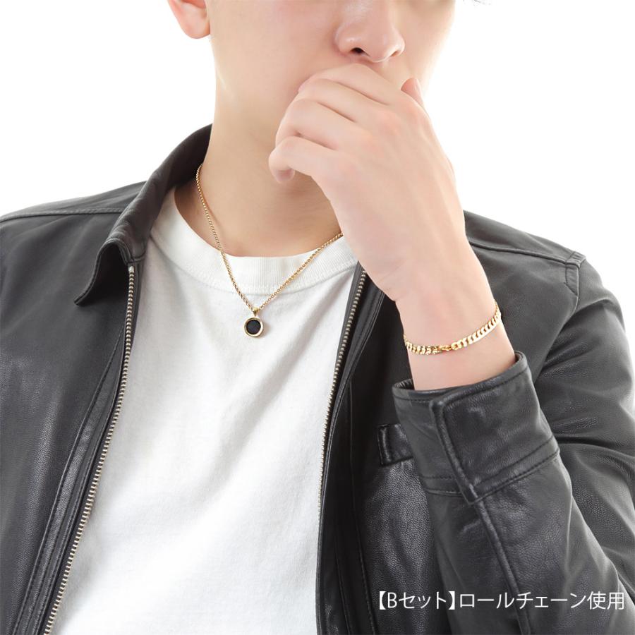 VJ【ブイジェイ】 18金 メンズ ネックレス K18 イエローゴールド