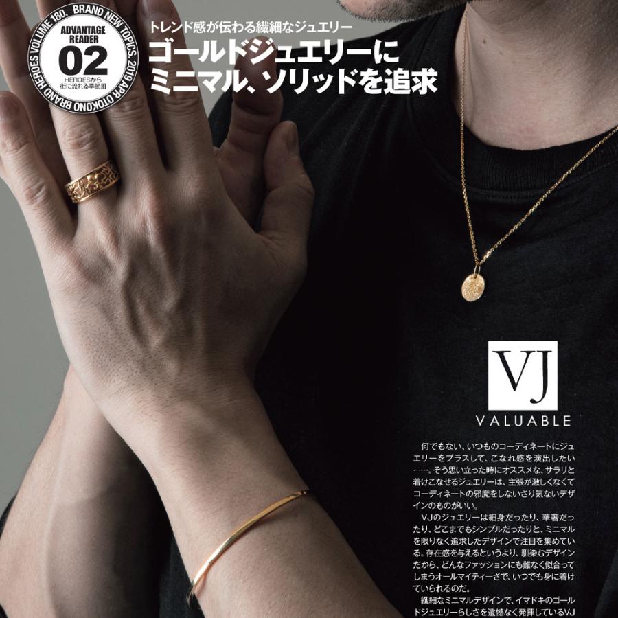 VJ【ブイジェイ】 18金 メンズ ネックレス K18 イエローゴールド クラッシュ ゴールド コイン ペンダント チェーン 【Bセット】※長さ40cm.45cm.50cm [18k ]の画像
