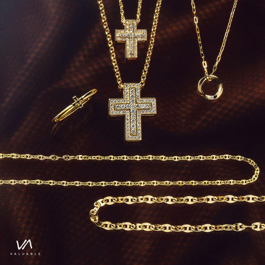 18金 メンズ ネックレス 18k イエローゴールド「Licata Hollow 18金 メンズ ネックレス 18k イエローゴールド「Licata Hollow
