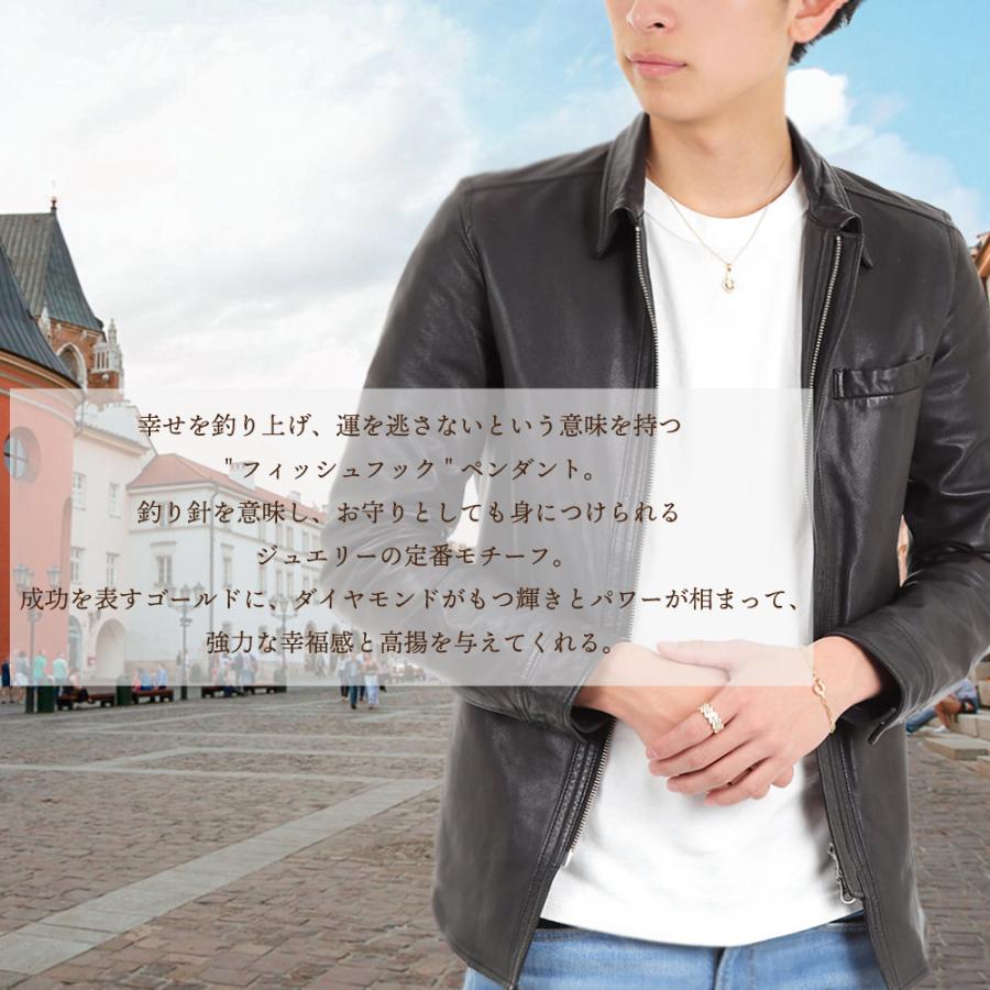 想像を超えての K18 メンズ イエローゴールド ハービー ダイヤモンド フィッシュフック ペンダント ペンダントのみ ネックレス 18k 18金 シンプル 釣り針 ブランド スモール 美しい Www Thedailyspud Com