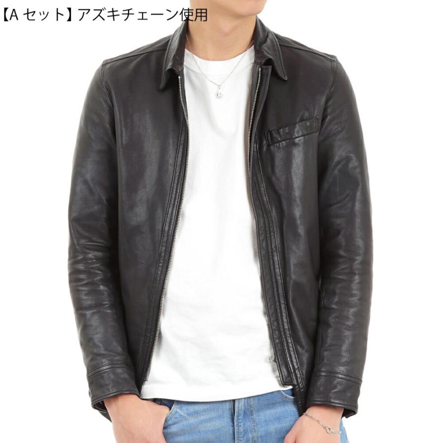 18金 メンズ ネックレス K18 ホワイトゴールド ハービー ダイヤモンド フィッシュフック ペンダントキヘイチェーン 【Bセット】※チェーン 40cm.45cm.50cm[18k ]の画像