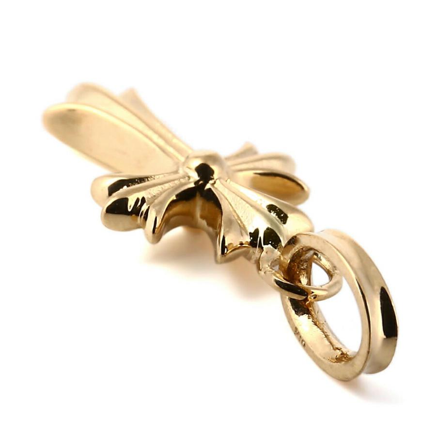 18金 メンズ ネックレス K18 イエローゴールド マイクロ ベイビー クロス ペンダント ※ペンダントのみ[18k シンプル 十字架 デザイン スモール ジュエリー]の画像