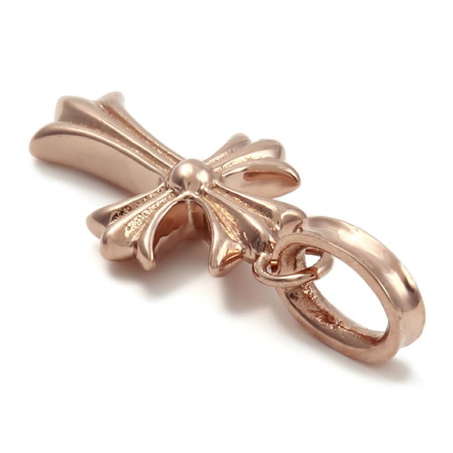 18金 メンズ ネックレス K18 ピンクゴールド マイクロ ベイビー クロス