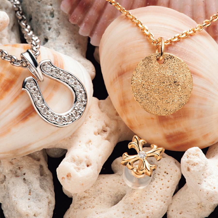 alice in tiny room クロスネックレス ネックレス 18K