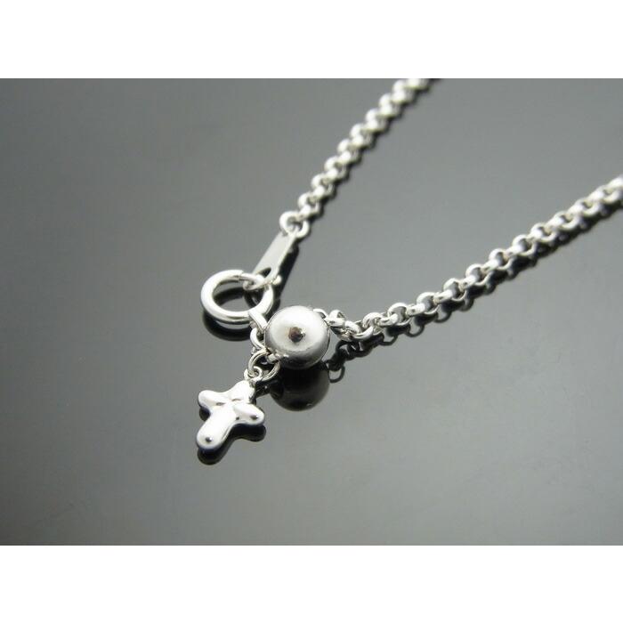 A7人気シール帳 18金 メンズ ネックレス K18 ホワイトゴールド 2.6mm ロイヤル ロールチェーン（ハーフランドチェーン） 45cm クロス アジャスター VALUABLE別注モデル 18k 【UOI1461135880】(53152円)