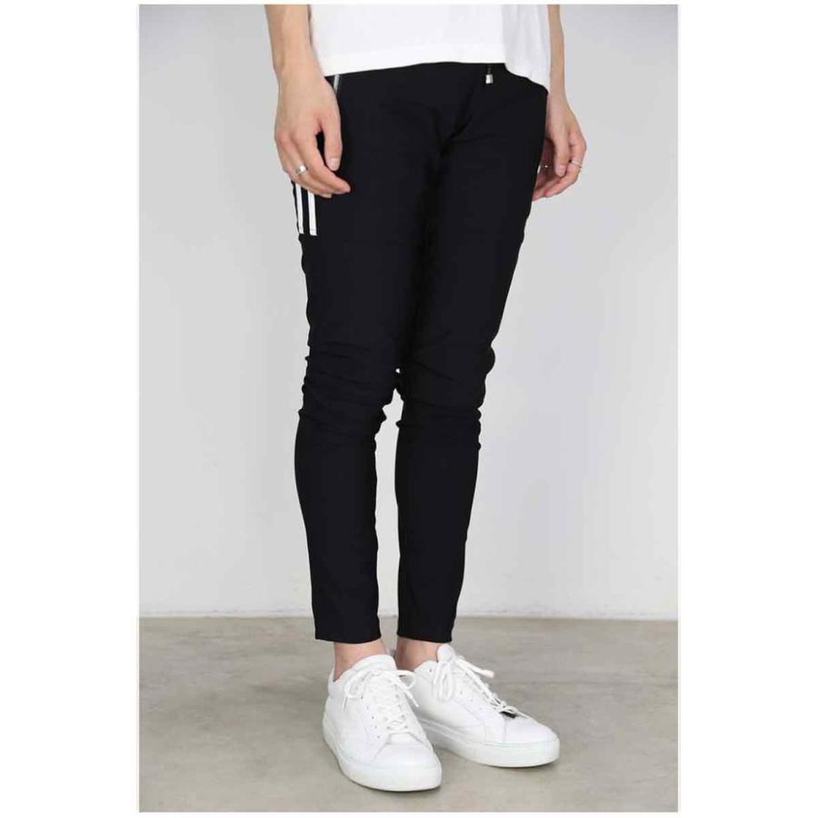 RESOUND CLOTHING リサウンドクロージング Johnson LINE NYLON PT / ブラック×ホワイト ボトムス パンツ ラインパンツ トラックパンツ 返品交換不可 | RESOUND CLOTHING | 02