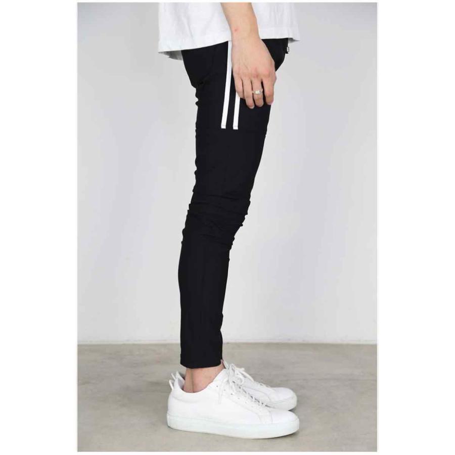 RESOUND CLOTHING リサウンドクロージング Johnson LINE NYLON PT / ブラック×ホワイト ボトムス パンツ ラインパンツ トラックパンツ 返品交換不可 | RESOUND CLOTHING | 03