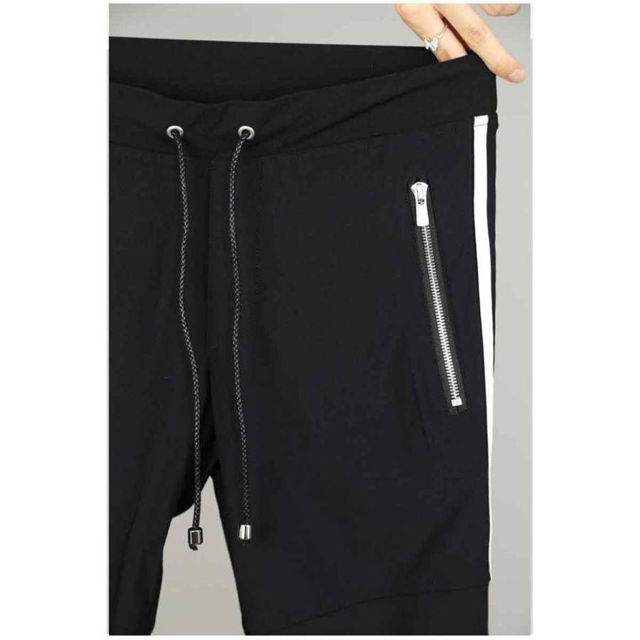 RESOUND CLOTHING リサウンドクロージング Johnson LINE NYLON PT / ブラック×ホワイト ボトムス パンツ ラインパンツ トラックパンツ 返品交換不可 | RESOUND CLOTHING | 07