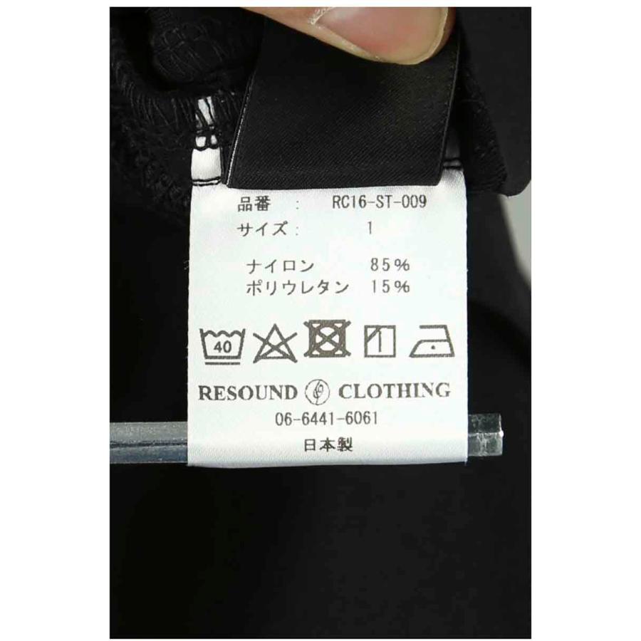 RESOUND CLOTHING リサウンドクロージング Johnson LINE NYLON PT / ブラック×ブラック ボトムス パンツ ラインパンツ トラックパンツ 返品交換不可 | RESOUND CLOTHING | 09