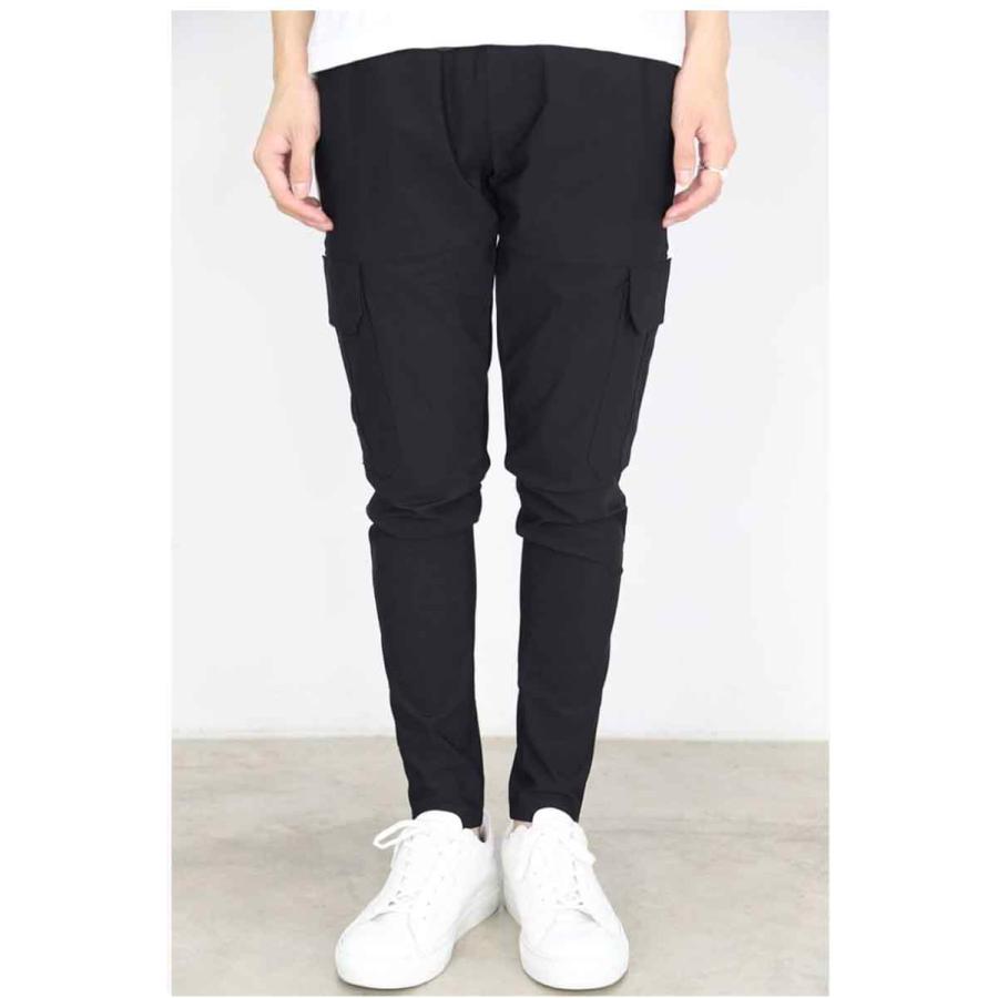 RESOUND CLOTHING リサウンドクロージング HV NYLON Darrell cargo PT / ブラック ボトムス パンツ トラックパンツ ラインパンツ 返品交換不可 | RESOUND CLOTHING | 01
