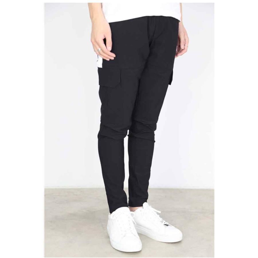 RESOUND CLOTHING リサウンドクロージング HV NYLON Darrell cargo PT / ブラック ボトムス パンツ トラックパンツ ラインパンツ 返品交換不可 | RESOUND CLOTHING | 02