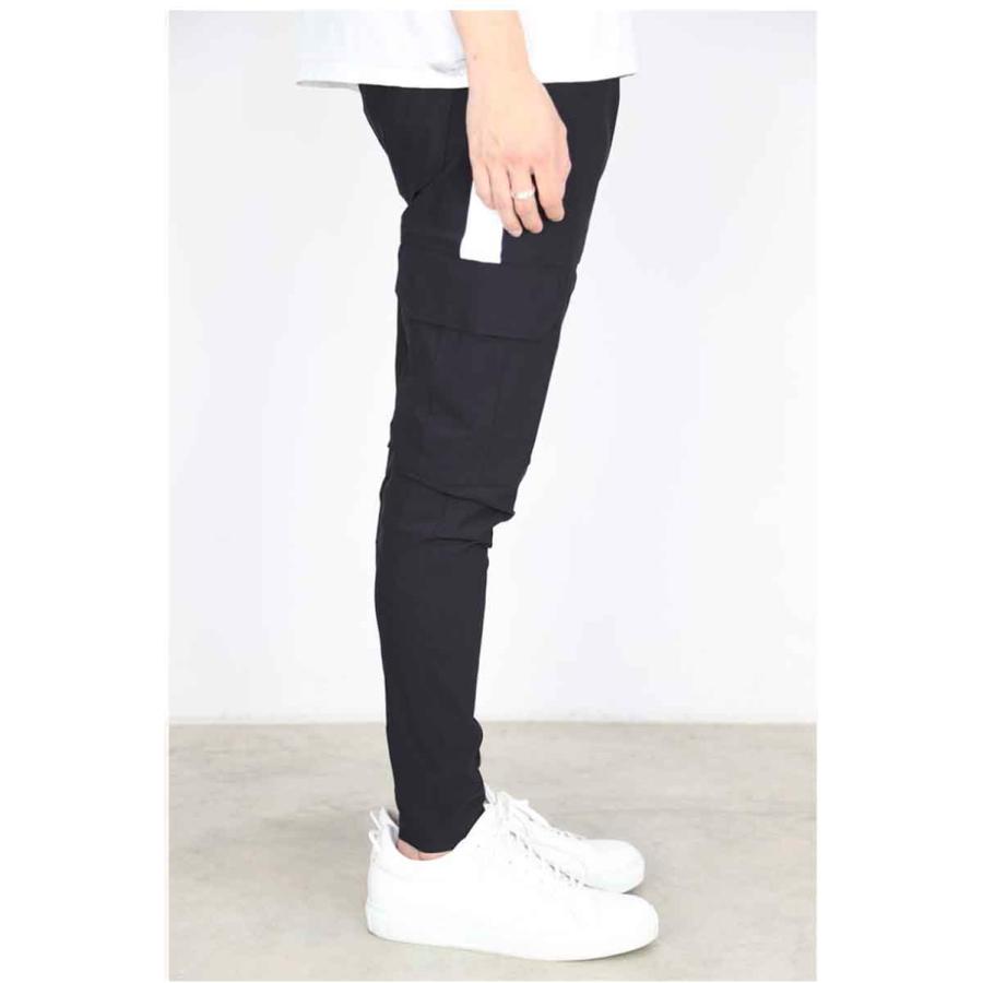 RESOUND CLOTHING リサウンドクロージング HV NYLON Darrell cargo PT / ブラック ボトムス パンツ トラックパンツ ラインパンツ 返品交換不可 | RESOUND CLOTHING | 03