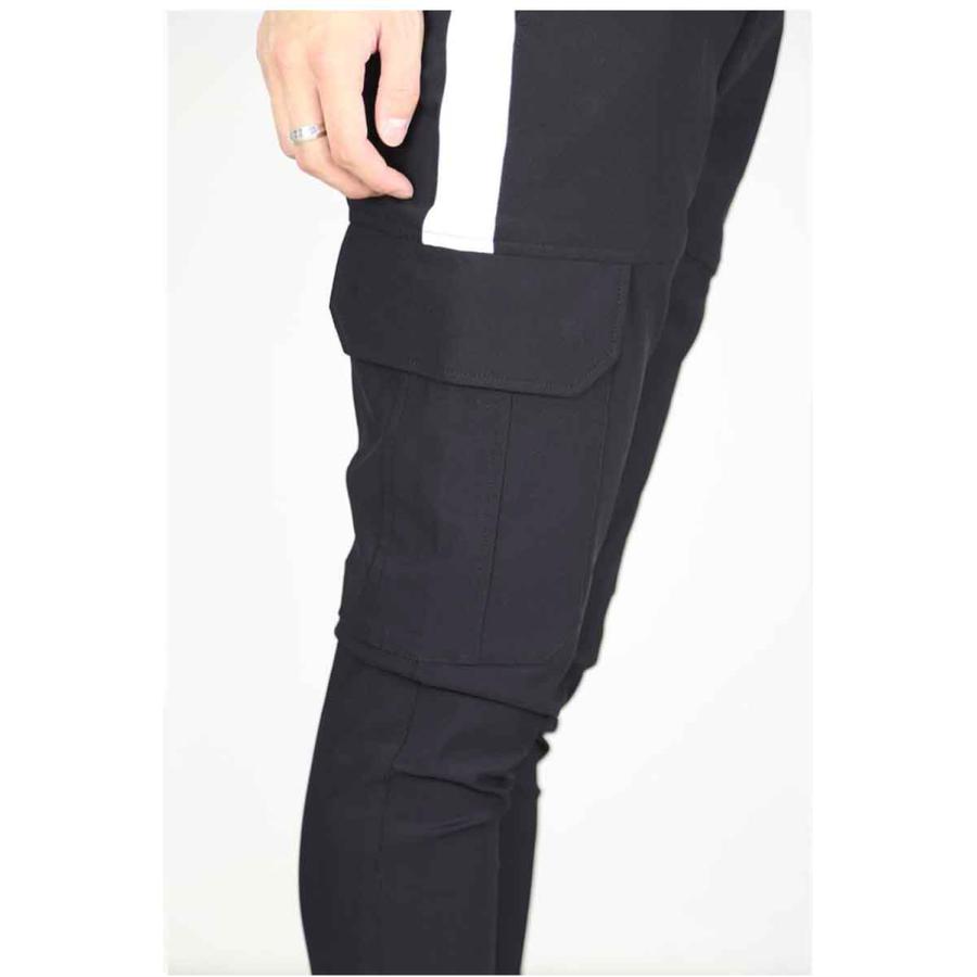 RESOUND CLOTHING リサウンドクロージング HV NYLON Darrell cargo PT / ブラック ボトムス パンツ トラックパンツ ラインパンツ 返品交換不可 | RESOUND CLOTHING | 05