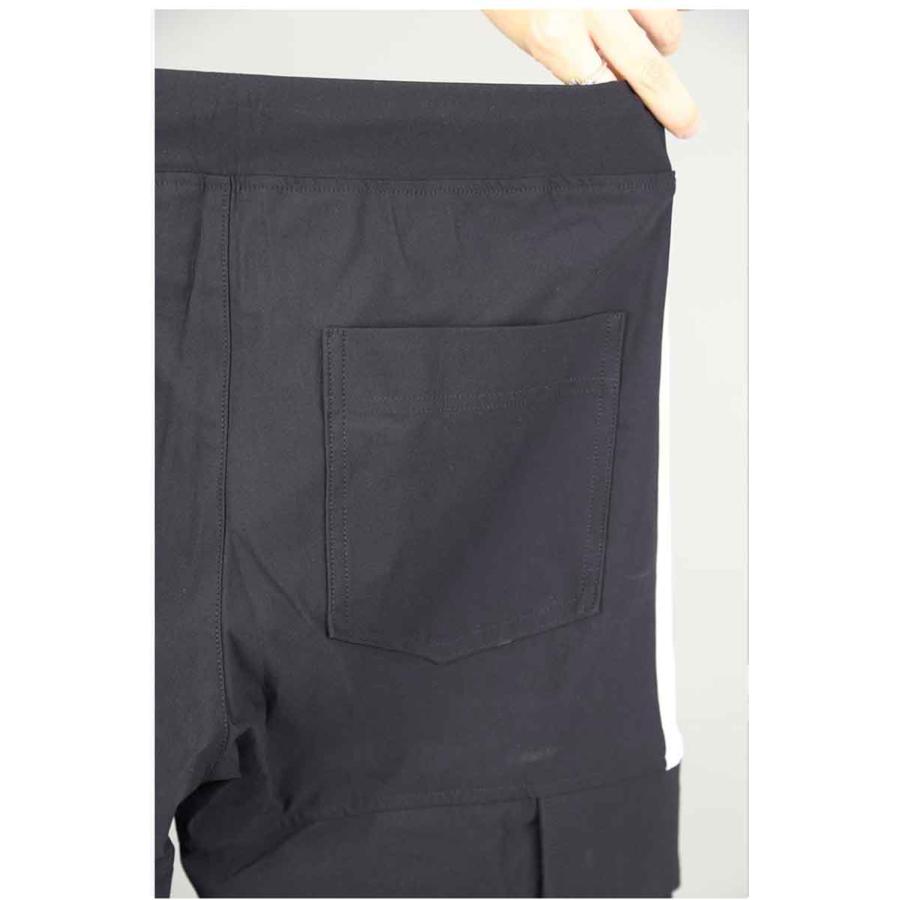 RESOUND CLOTHING リサウンドクロージング HV NYLON Darrell cargo PT / ブラック ボトムス パンツ トラックパンツ ラインパンツ 返品交換不可 | RESOUND CLOTHING | 09