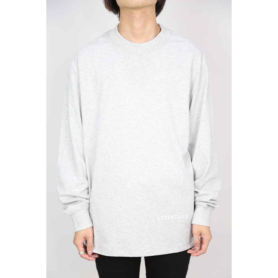 トップス メンズ Tシャツ カットソー FEAR OF GOD FOG ESSENTIALS フィアオブゴッド エッセンシャルズ REFLECTOR LOGO L/S TEE / グレー 返品交換不可 | FEAR OF GOD | 01