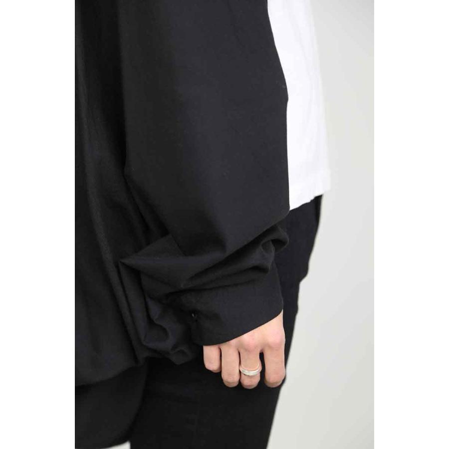 JULIUS [JULIUS][ユリウス]COCOON SHIRT / ブラックトップス シャツ  