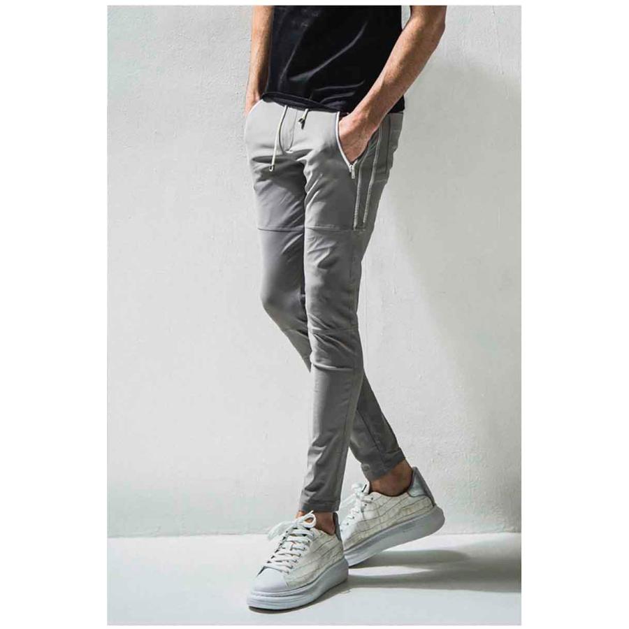 RESOUND CLOTHING リサウンド クロージング Johnson LINE NYLON PT / シルバーレザーライン ボトムス パンツ トラックパンツ ラインパンツ 返品交換不可 | RESOUND CLOTHING