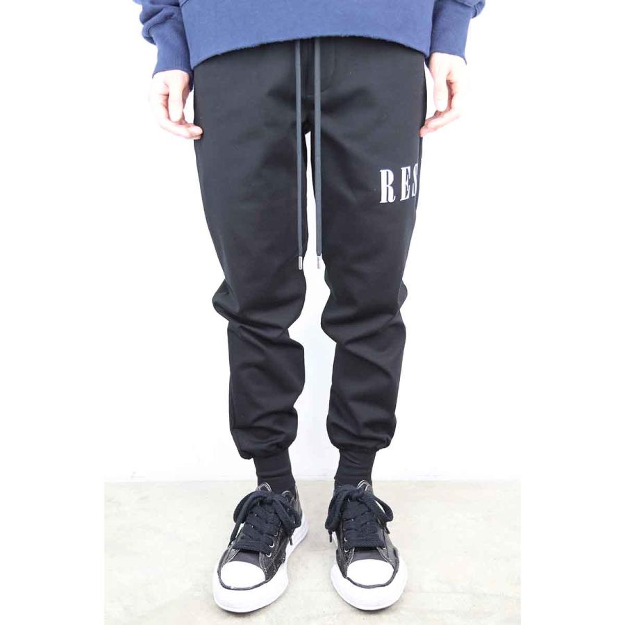 セール商品 30%OFF　RESOUND CLOTHING リサウンドクロージング BILLIE PANTS / ブラック×ホワイト ボトムス パンツ ラインパンツ トラックパンツ 返品交換不可 | RESOUND CLOTHING | 01