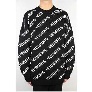 セール商品 70%OFF 送料無料 トップス VETEMENTS ヴェトモン MONOGRAM KNITTED SWEATER / ブラック 返品交換不可_2